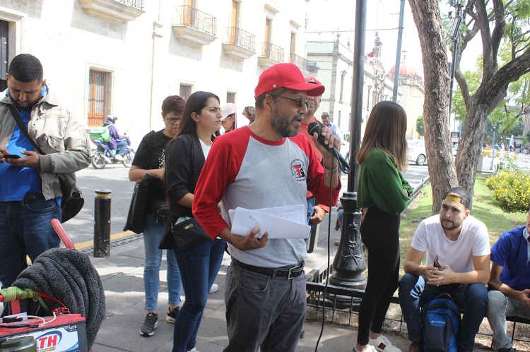 DE JALISCO. La manifestación reunió a representantes de más de 35 zonas escolares. (Foto: Michelle Vázquez) 